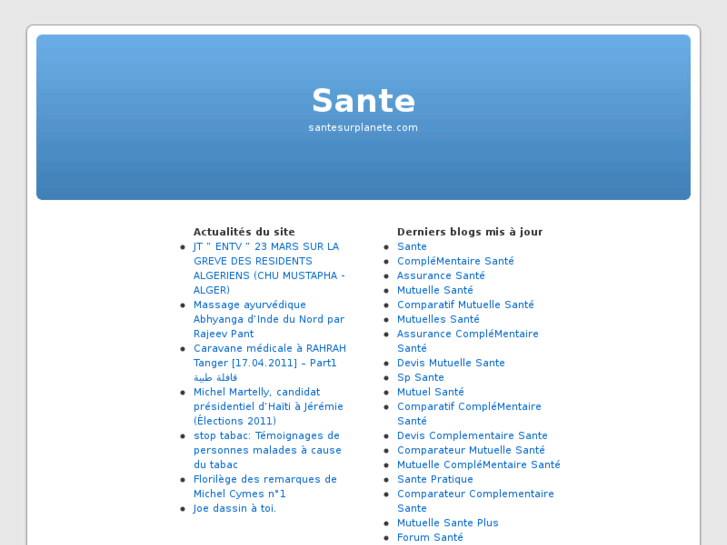 www.santesurplanete.com