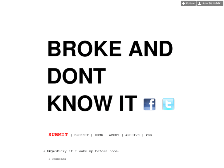 www.brokeanddontknowit.com