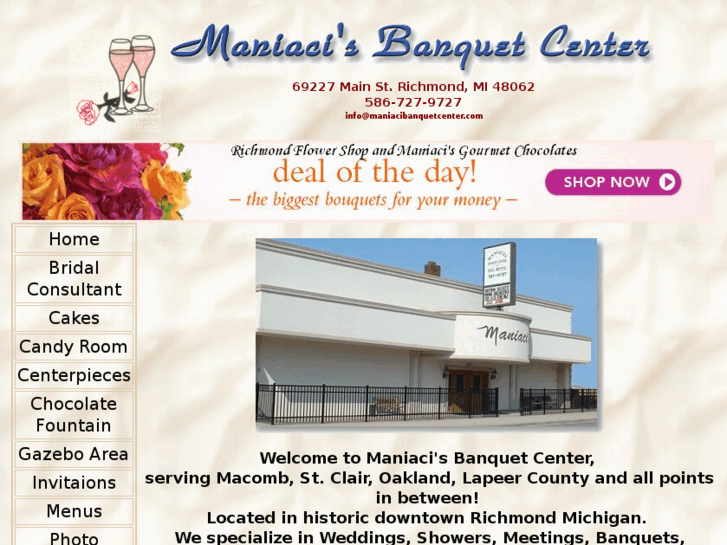 www.maniacibanquetcenter.com