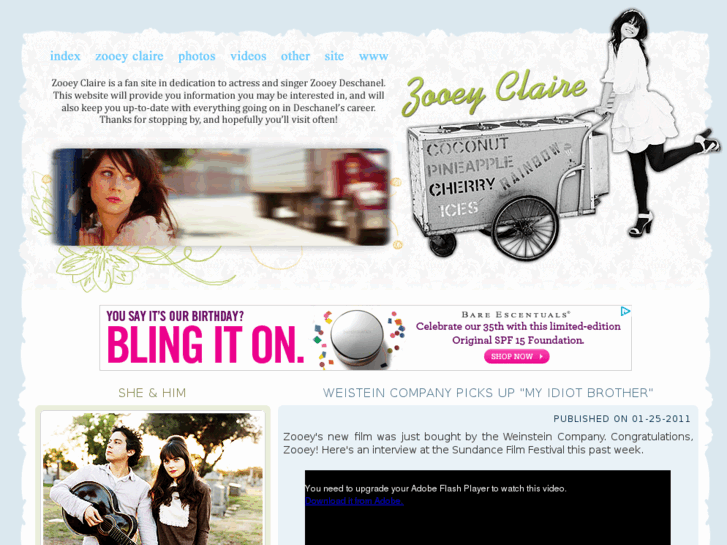 www.zooeyclairedeschanel.com