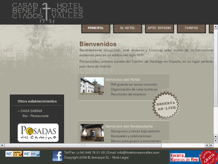 www.hotelroncesvalles.com