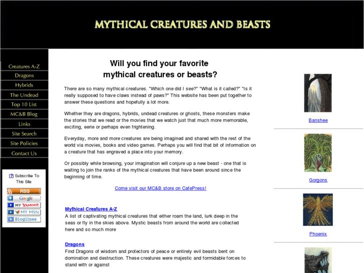 www.mythicalcreaturesandbeasts.com