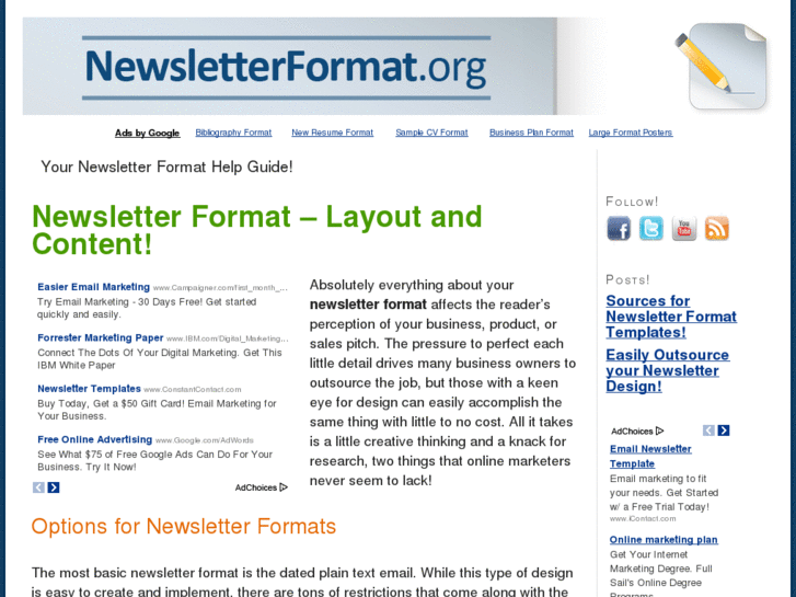 www.newsletterformat.org