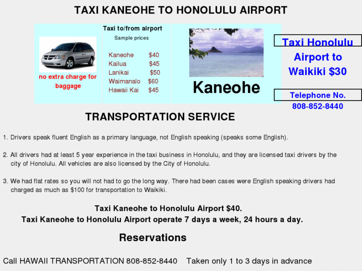 www.taxishuttletohonoluluairport.com