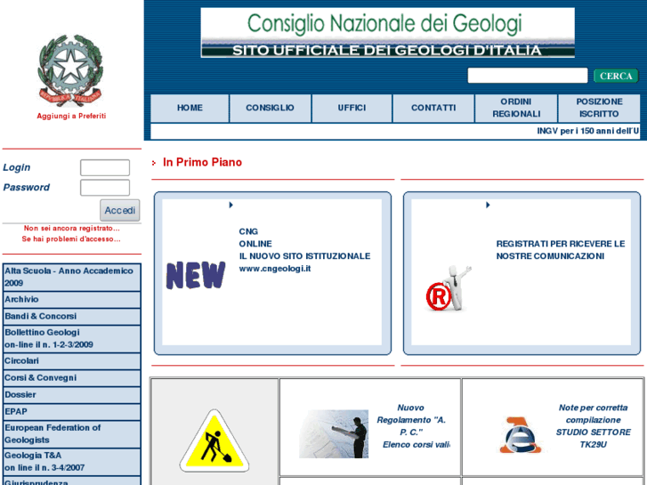 www.consiglionazionalegeologi.it