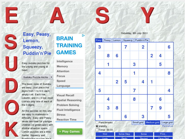 www.easysudoku.org