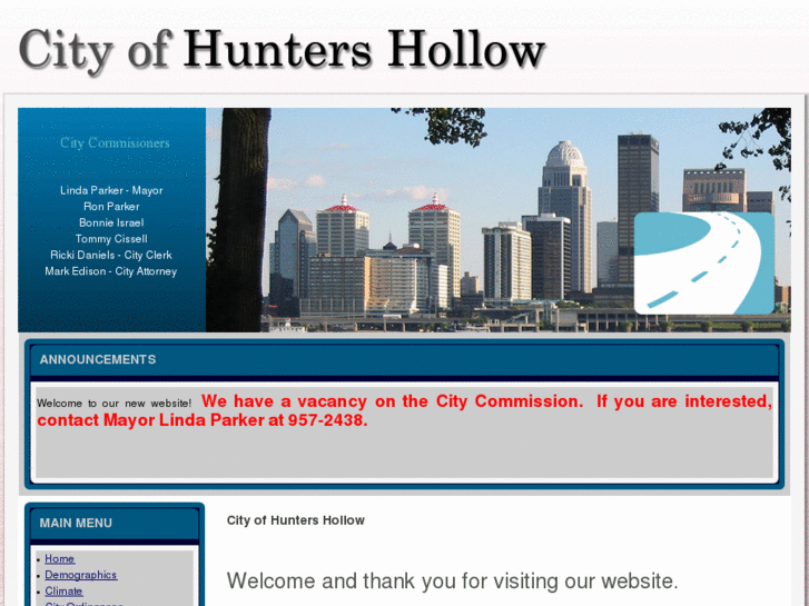 www.cityofhuntershollow.com