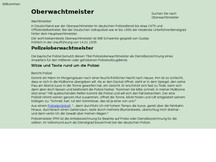 www.oberwachtmeister.com