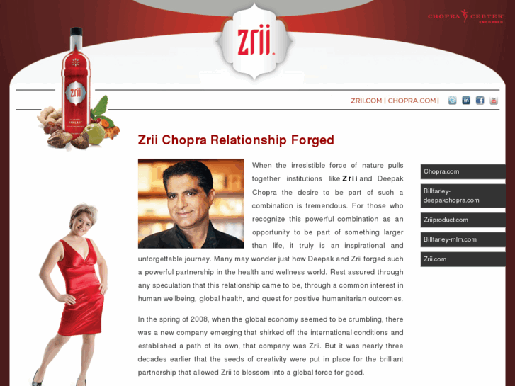 www.zrii-deepakchopra.com