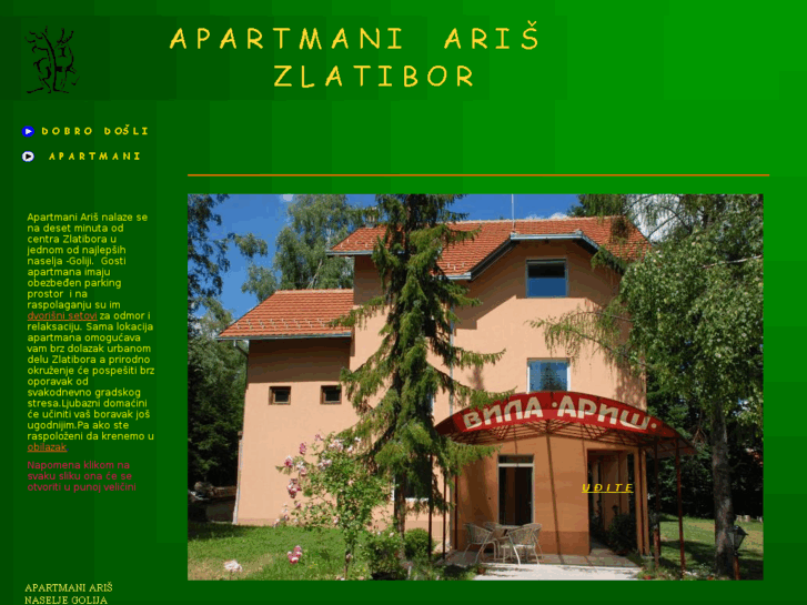 www.arisapartmani-zlatibor.com