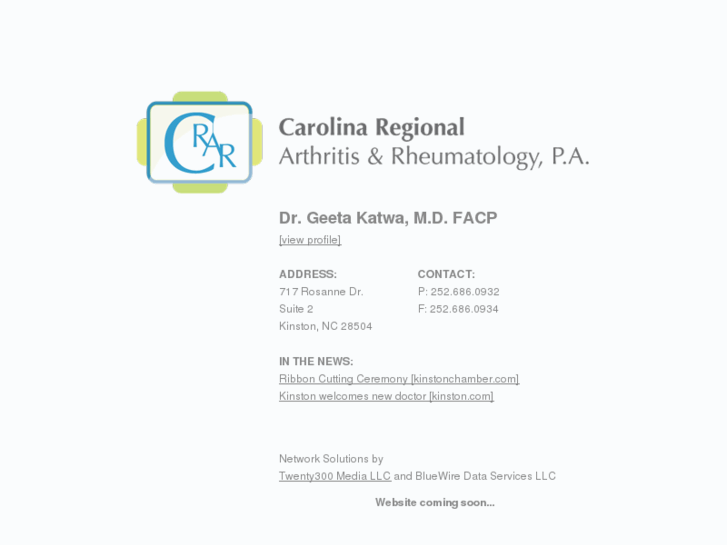 www.carolinaregionalarthritis.com