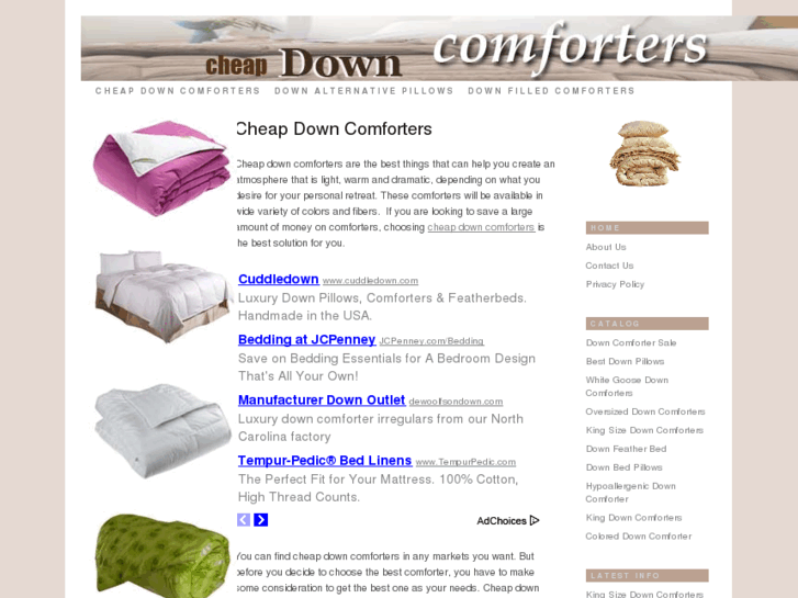 www.cheapdowncomforters.net