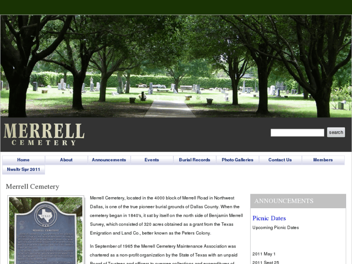 www.merrellcemetery.com