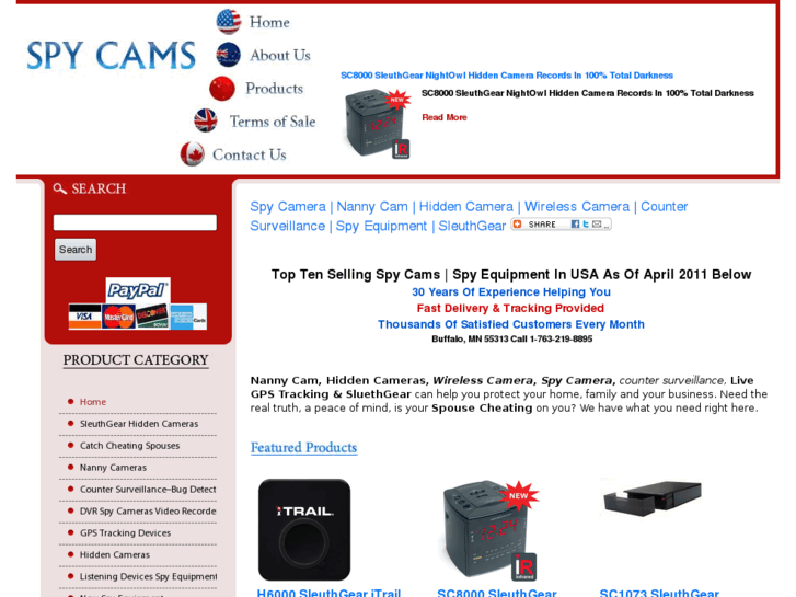 www.spycamsspyequipment.com