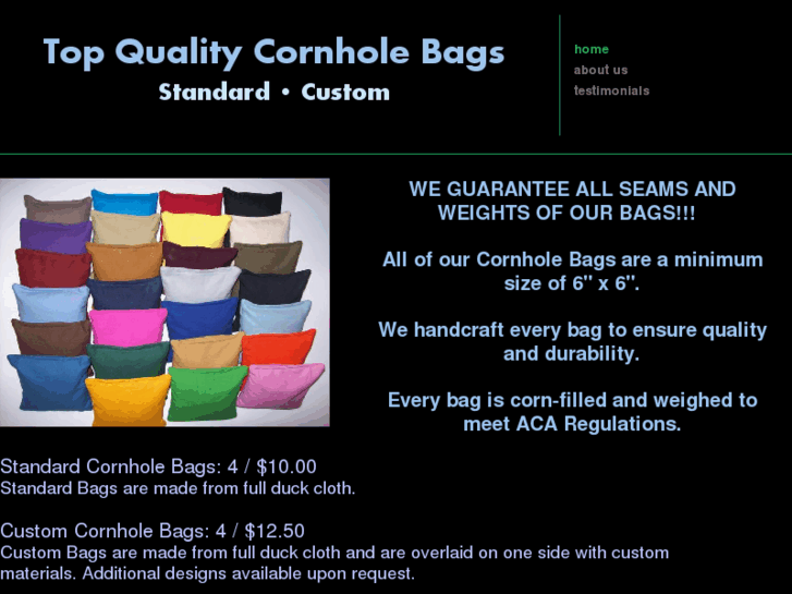 www.topqualitycornholebags.com