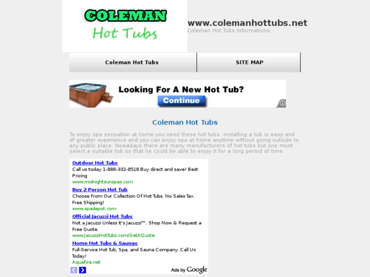 www.colemanhottubs.net