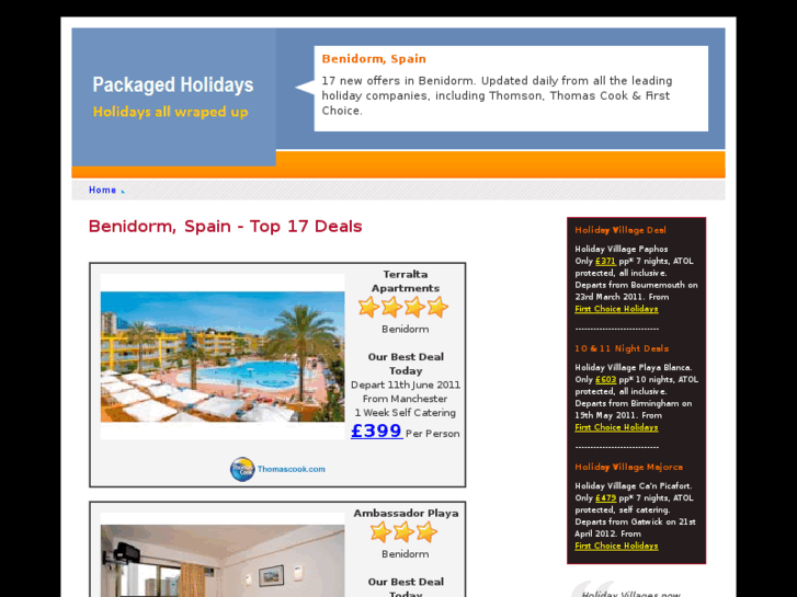 www.packageholidayhotels.com