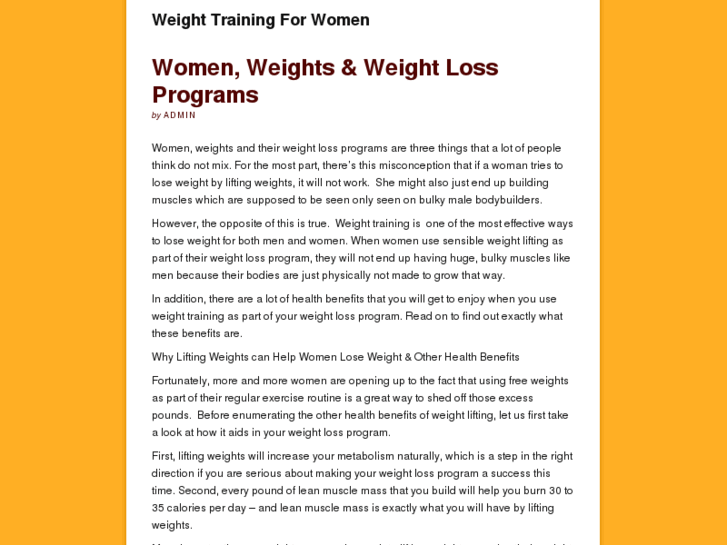 www.weighttrainingforwomen.net