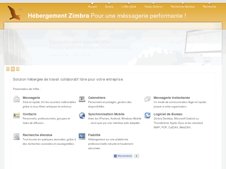 www.hebergement-zimbra.fr