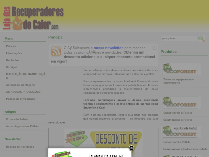 www.lojadosrecuperadoresdecalor.com