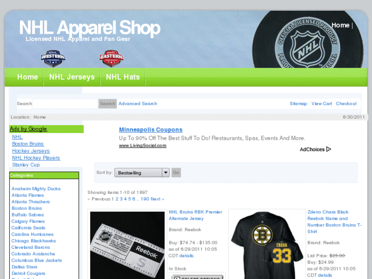 www.nhlapparelshop.com