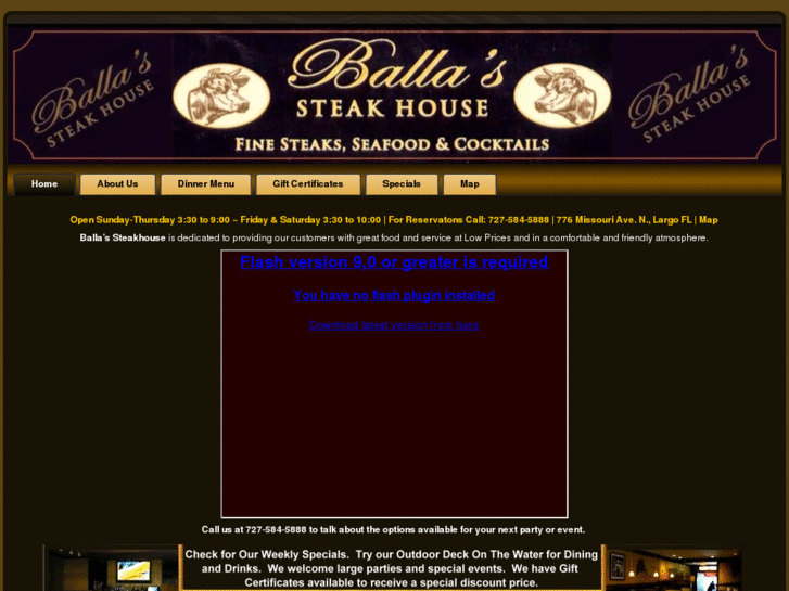 www.ballassteakhouse.com