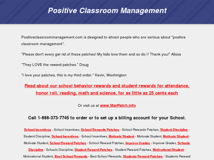 www.positiveclassroommanagement.com