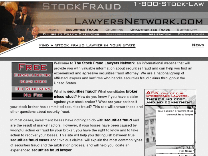 www.stockfraudlawyersnetwork.com