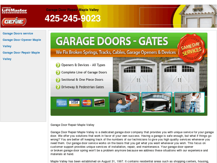 www.garagedoorrepairmaplevalley.com