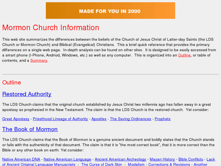 www.mormonchurch.info