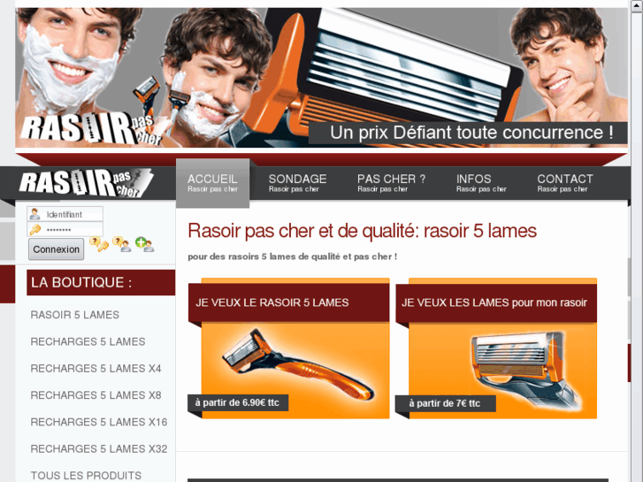 www.rasoirpascher.com