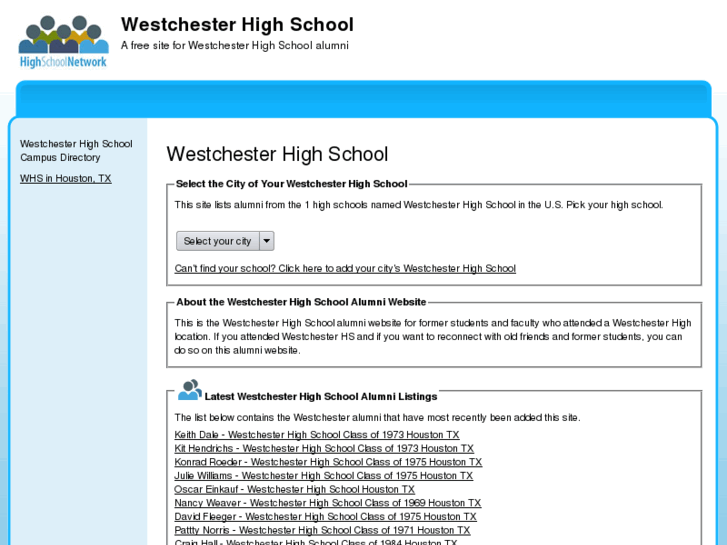 www.westchesterhighschool.net