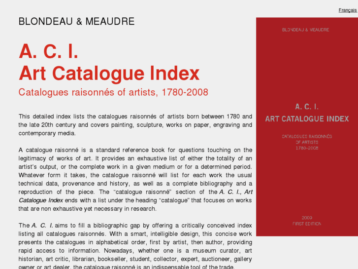 www.aciartcatalogueindex.com