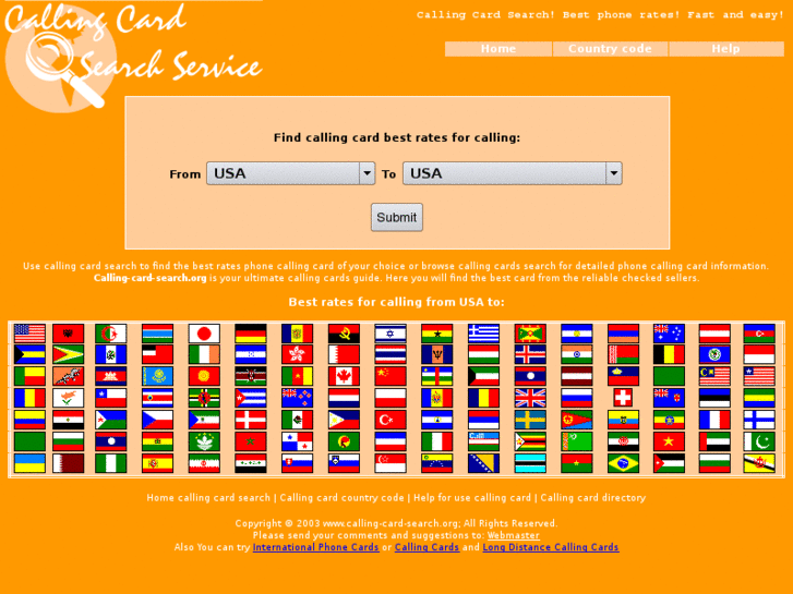 www.calling-card-search.org