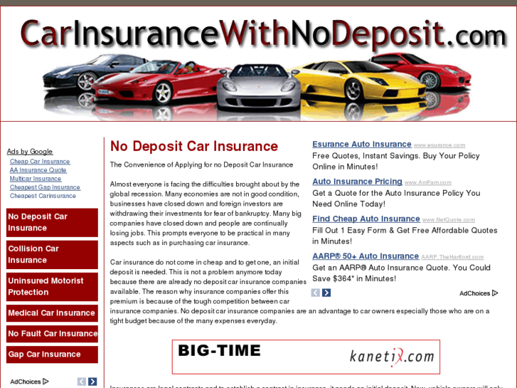 www.carinsurancewithnodeposit.com