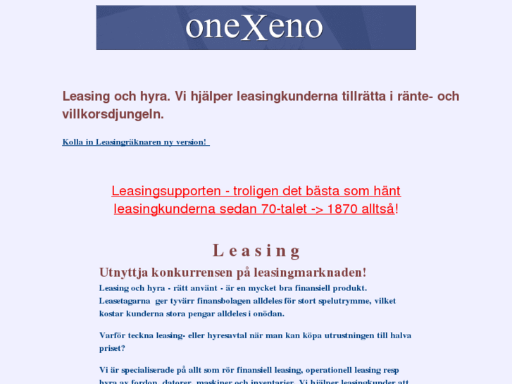 www.onexeno.se