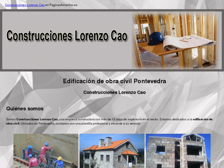 www.construccioneslorenzocao.com