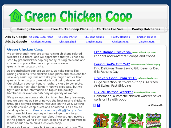 www.greenchickencoop.org