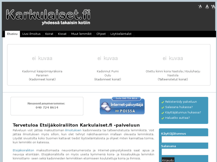www.karkulaiset.fi