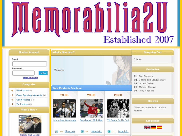 www.memorabilia2u.com