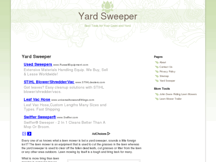 www.yardsweeper.org