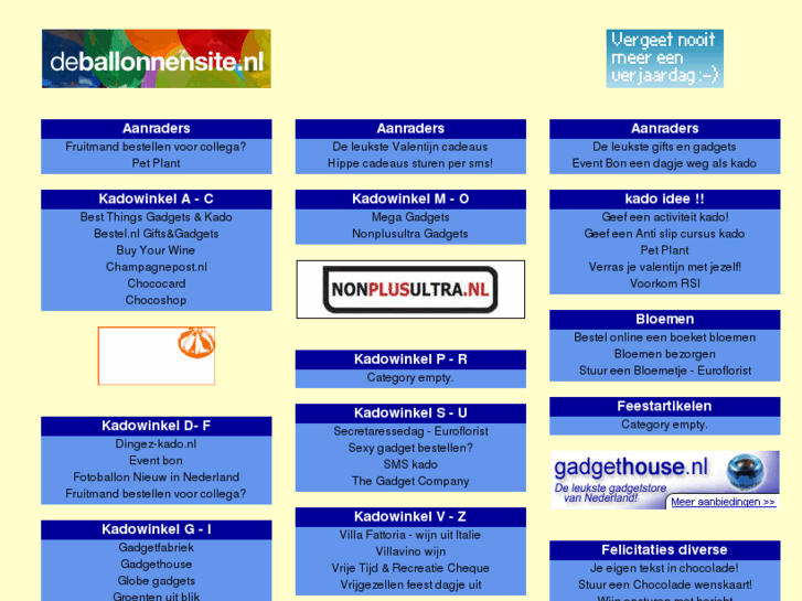 www.kadowinkelpagina.nl