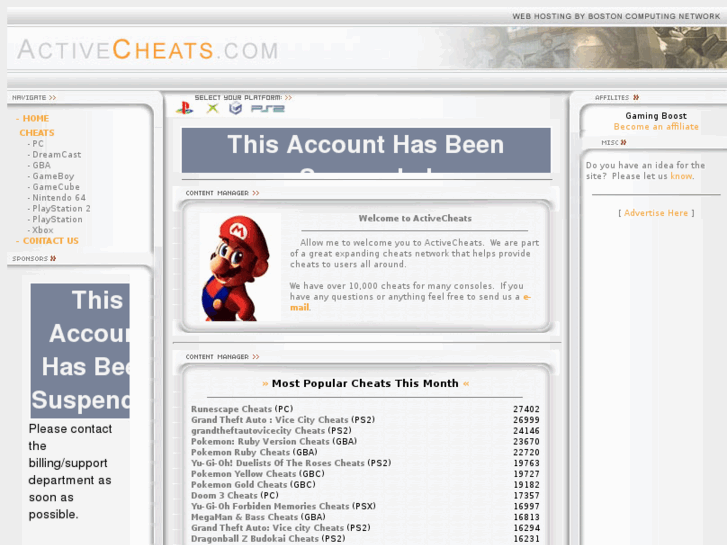 www.activecheats.com