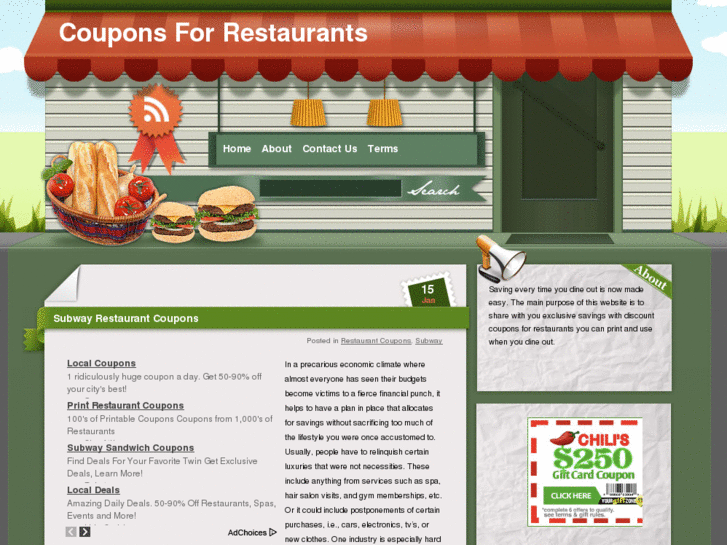 www.couponsforrestaurants.net