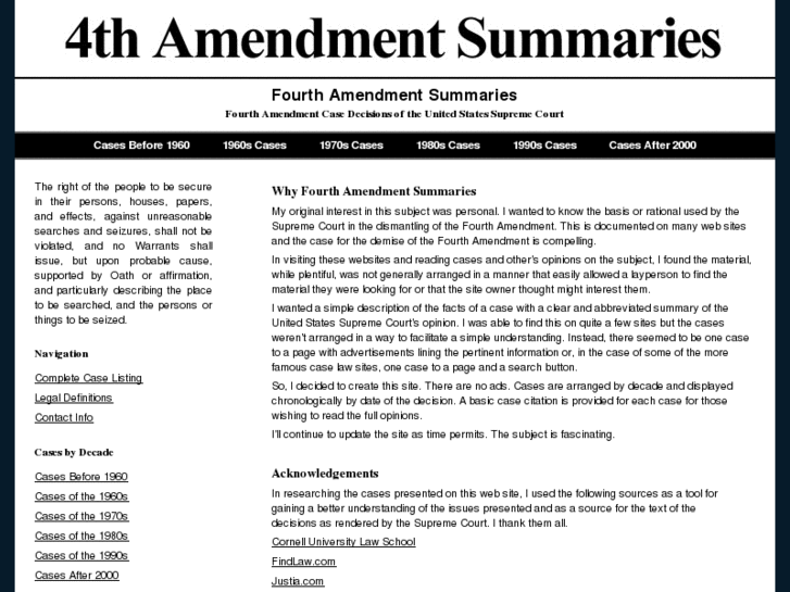 www.fourthamendmentsummaries.com