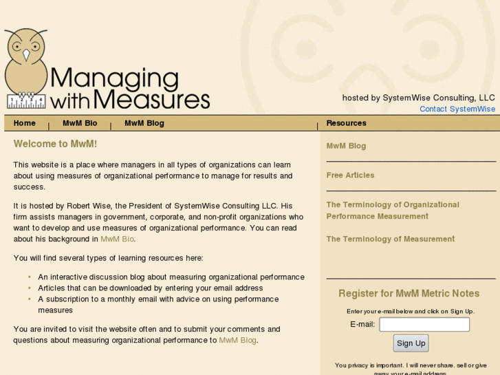 www.managingwithmeasures.com