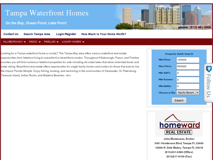 www.waterfront-homes-tampa.com