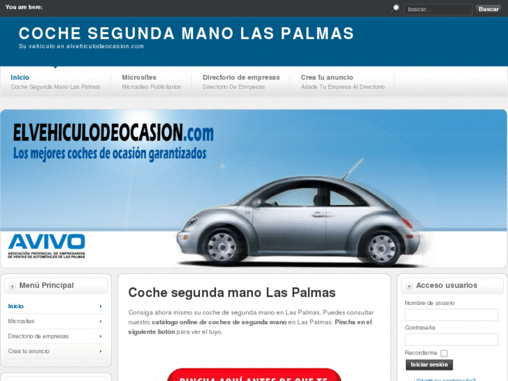 www.cochesegundamanolaspalmas.com