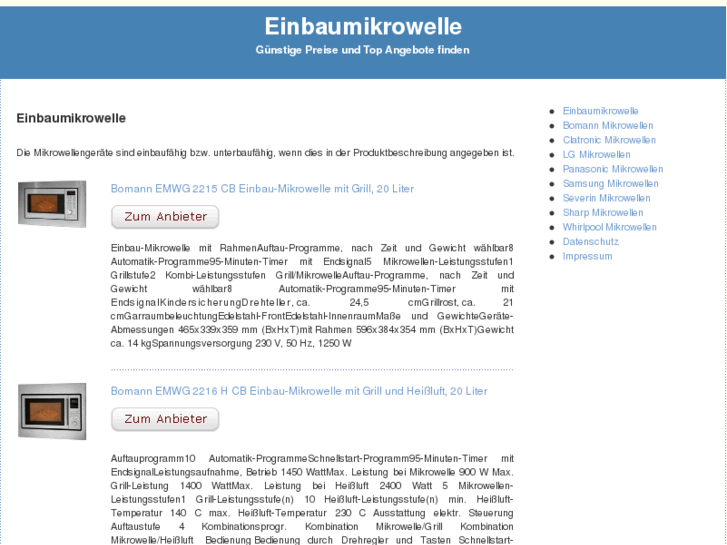 www.einbaumikrowelle.net