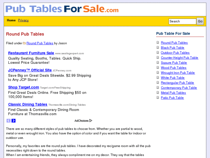 www.pubtablesforsale.com